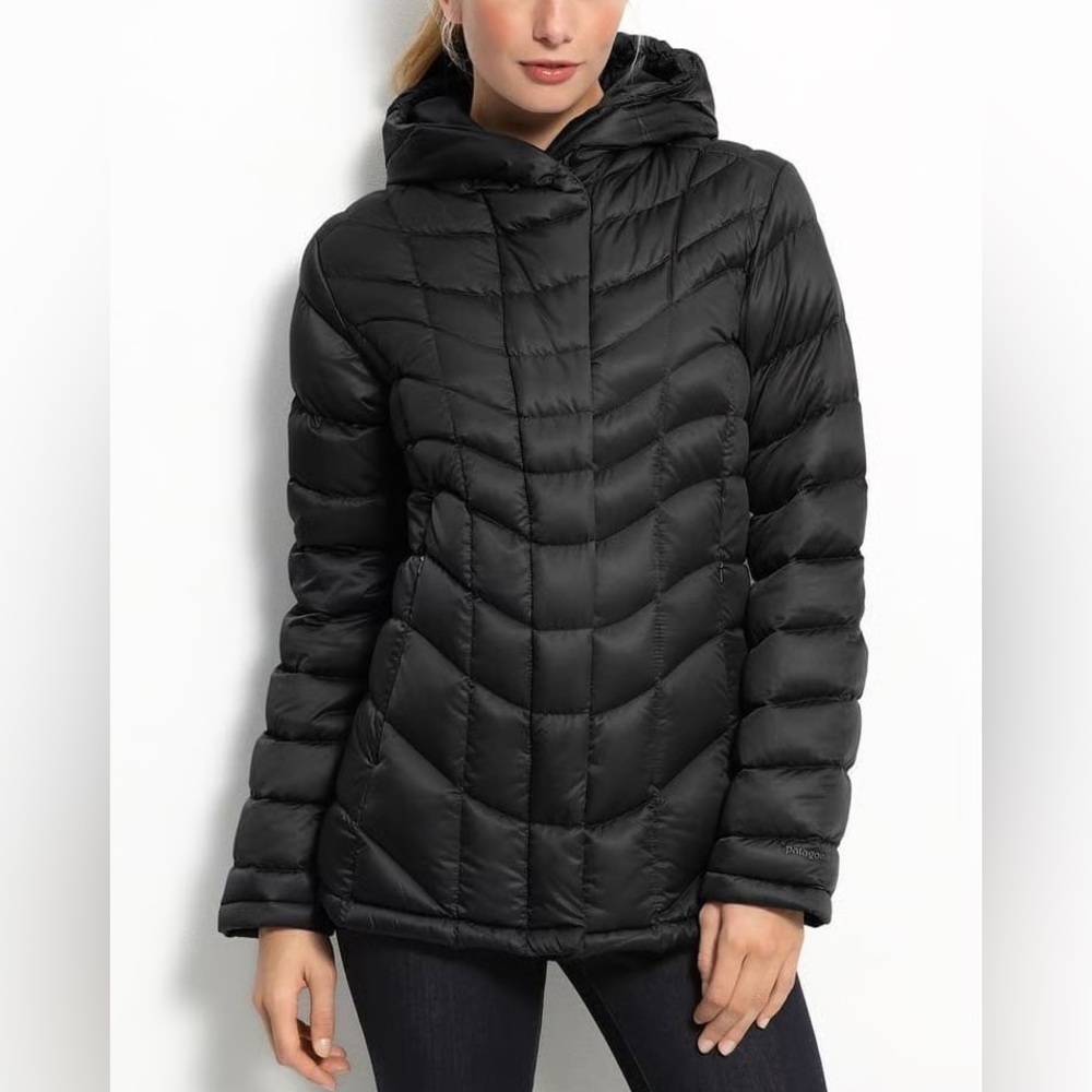 Patagonia Women's Small Downtown Loft Jacket Puffer Full Zip Hoodie Coat Gorpcor